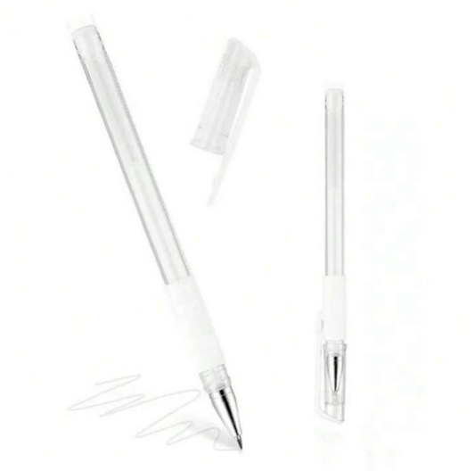 Stylo de traçage blanc pour henné, motifs sur peau et esthétique, précis et hypoallergénique