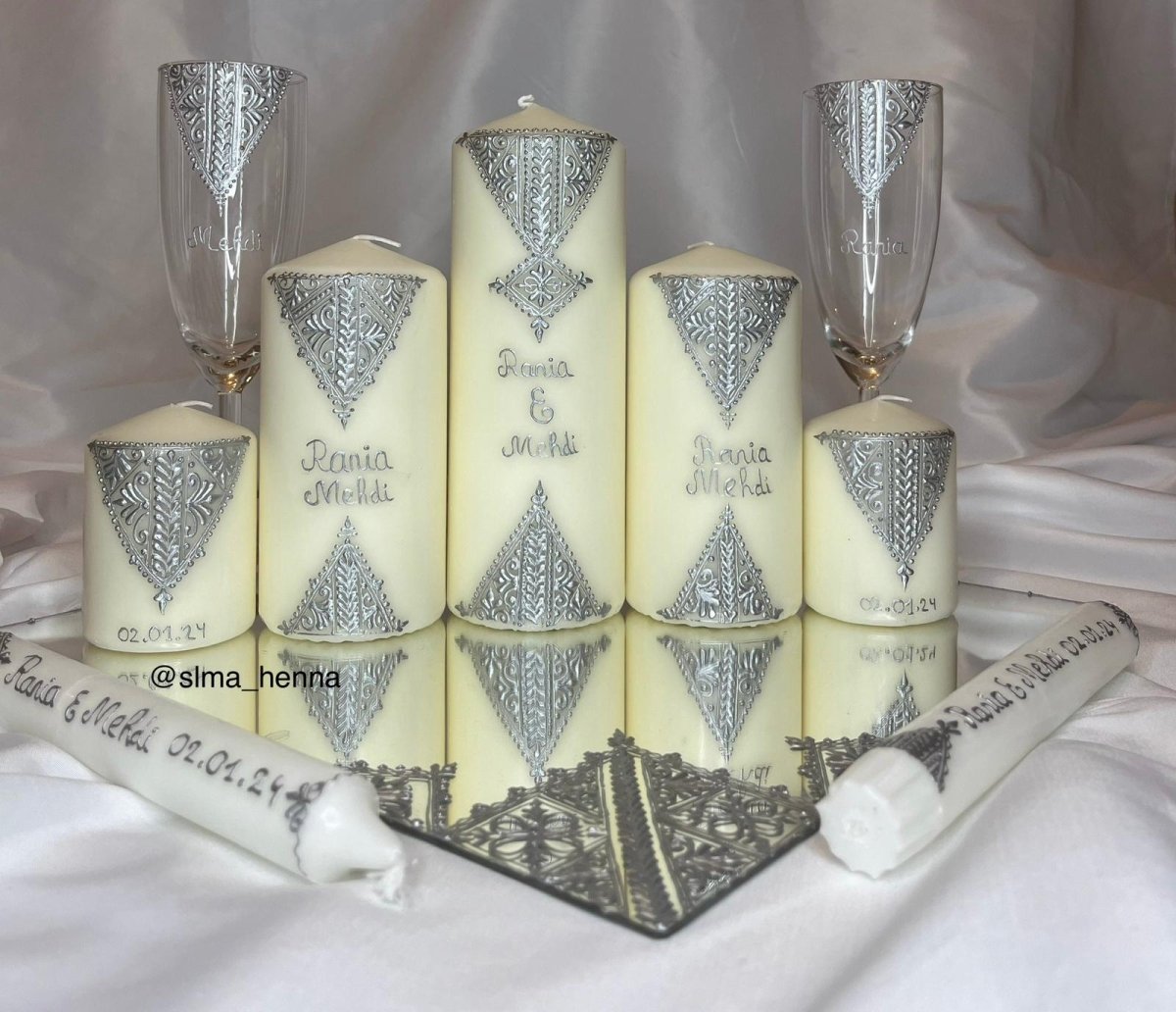 Coffret 5 bougiesSlma Henna