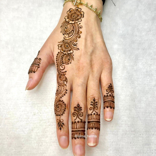 Cônes de henné naturel et bio pour tatouages/tâches de rousseurs – Qualité artisanale de l’IndeSlma Henna